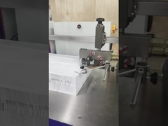 লেবেলিং মেশিন সহ ক্রস ফোল্ড এ 4 কাগজ ভাঁজ মেশিন